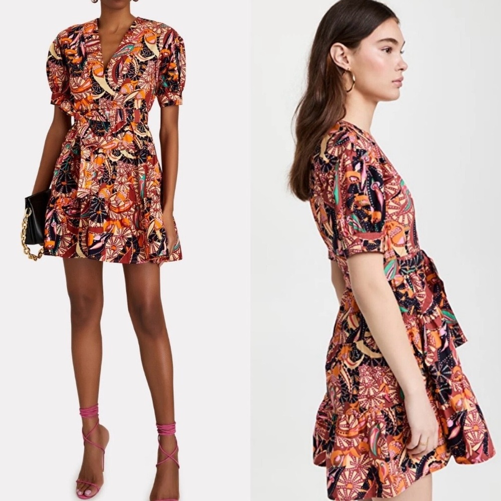 A.L.C. Colorful Patterned Mini Dress Women Size 4